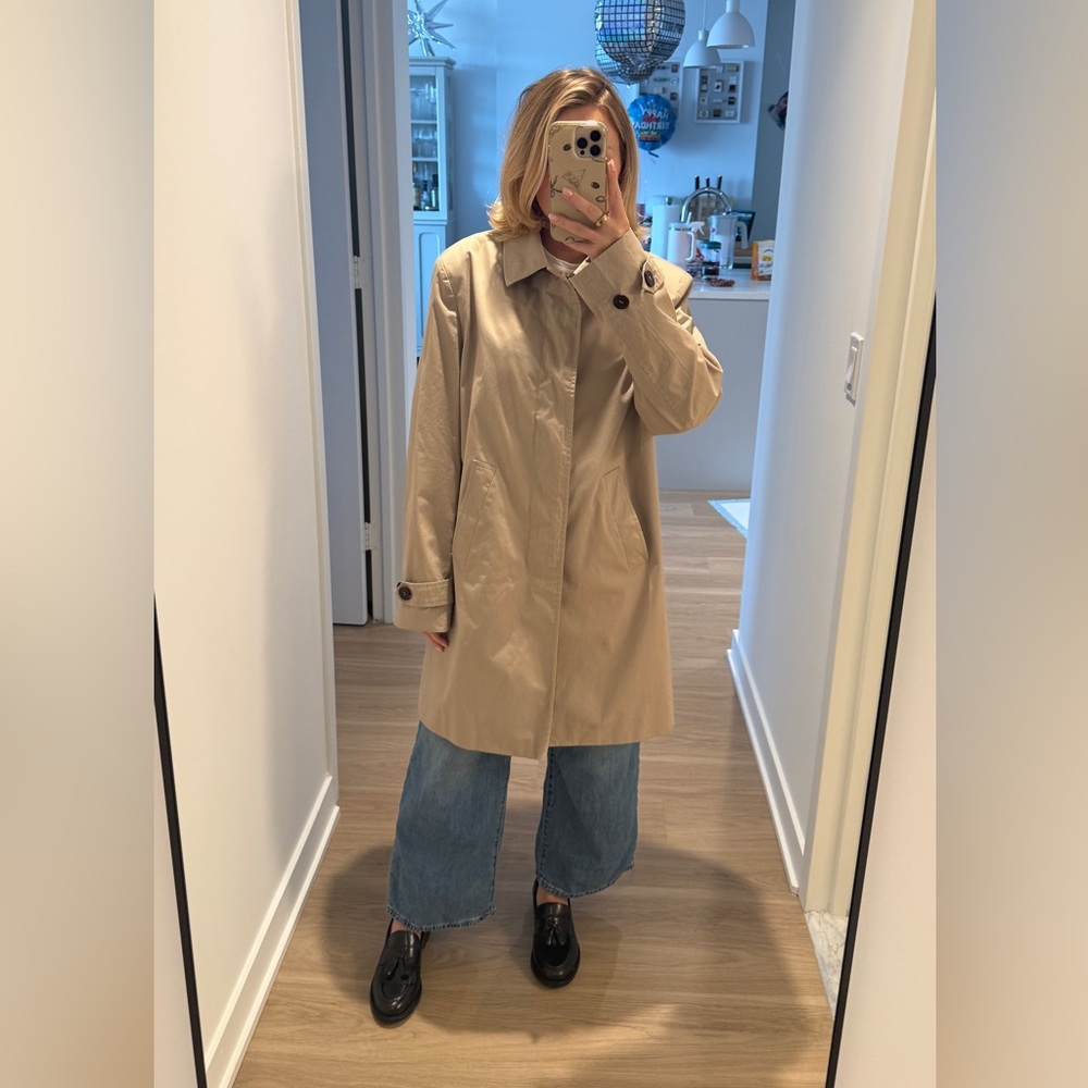 Charles Tyrwhitt Beige Trench Coat men 40R or unisex / Great condition